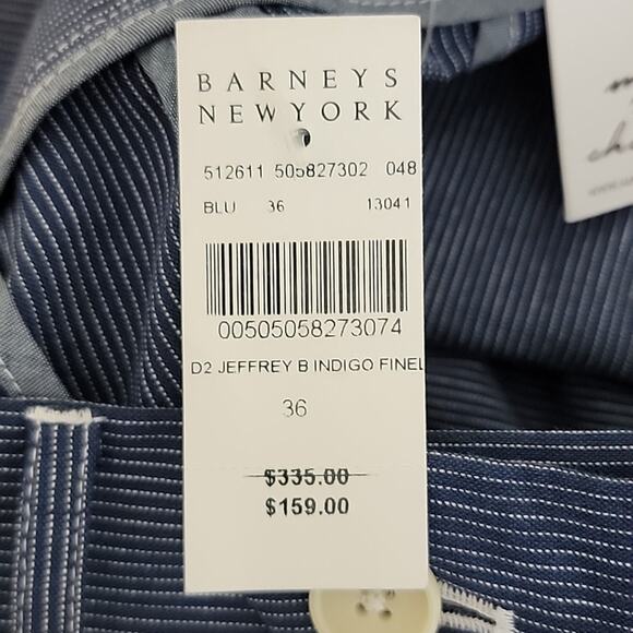 Max 'N Chester Jeffery B Indigo Fineline Blue Pinstripe Pants 36 RUNS SMALL - Picture 14 of 15